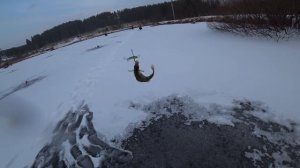 Рыбалка по первому льду. Перволедье 2022 .Зимняя рыбалка на жерлицы. Окунь на балансир. Первый лед