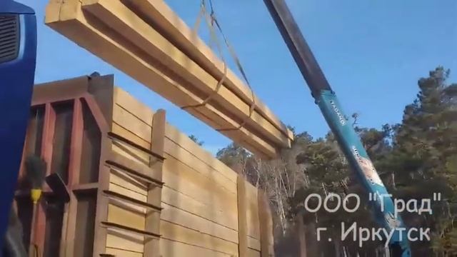 Разгрузка и приём пиломатериала