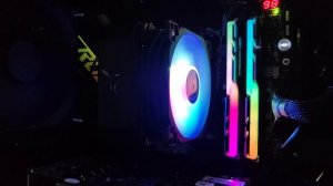 Работа вентилятора кулера JONSBO CR 1300 со скоростью вращения 2415 rpm