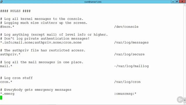 50 Configuring rsyslogd смотреть онлайн