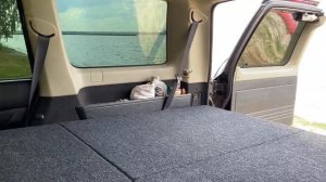 Спальник в Ниссан Патрол.  Как спать в Nissan Patrol. Спальник в автомобиль своими руками.