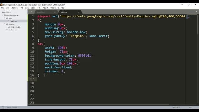 How To Make Navigation Bar In HTML And CSS | Navbar HTML CSS Tutorial