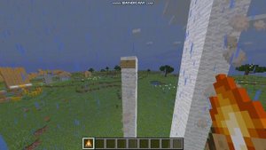 Как увеличить дым у костра в Minecraft