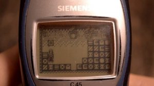 Stack Attack Game On Siemens C45 Old Phone