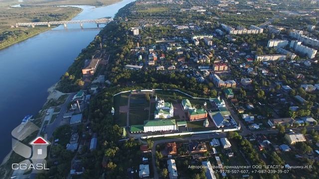 Аэросъемка города Муром (панорама)