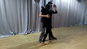 мужской шаг в сторону с выводом в очо