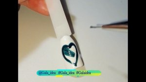 Сердечко на ногтях*кошачий глаз*простой дизайн ногтей*оригинальный дизайн ногтей*гельлак*день влюбл