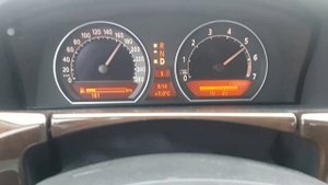 BMW 750i 2005 e65 e66 acceleration, summer tyres 60-250 km/h, 5th gear. Sport mode.