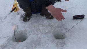 Зимняя рыбалка на Истринском водохранилище 12. 03. 2022.