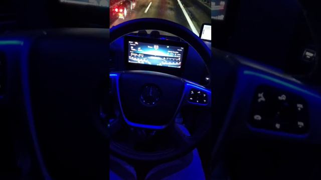 автопилот на mercedes actros #автопилот#дальнобой#mercedes#actros