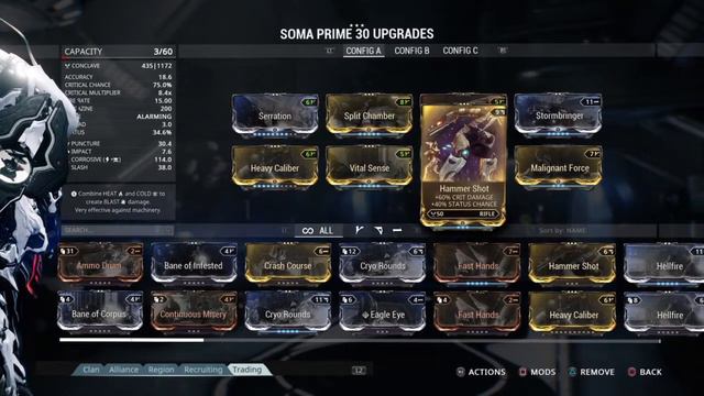 Warframe Soma Prime build 3 Forma смотреть онлайн