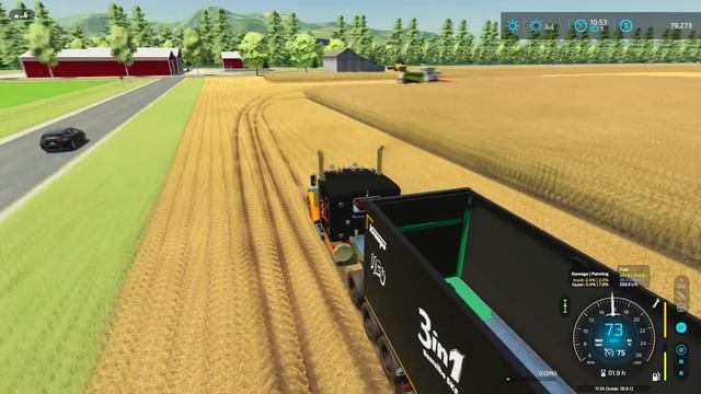 Big HARVESTING OPERATION Across THE MAP - DAY 1 | MEGA FARM Challenge | Farming Simulator 22 смотреть онлайн