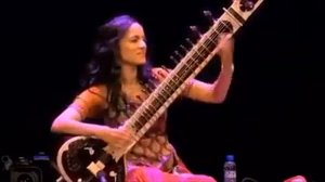 Anushka Shankar on sitar