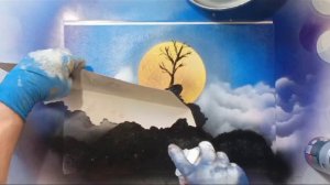 спрей арт. путь самурая. spray paint