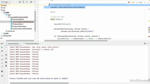 6.7_Java consumer_ Graceful shutdown - Kafka Java Programming 101 смотреть онлайн