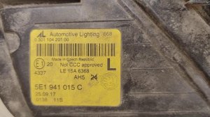 Фара левая для Skoda Octavia A7 рестайлинг 2017 2018 2019 2020 год выпуска