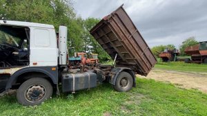 Седельный маз с кузовом от газона самосвал