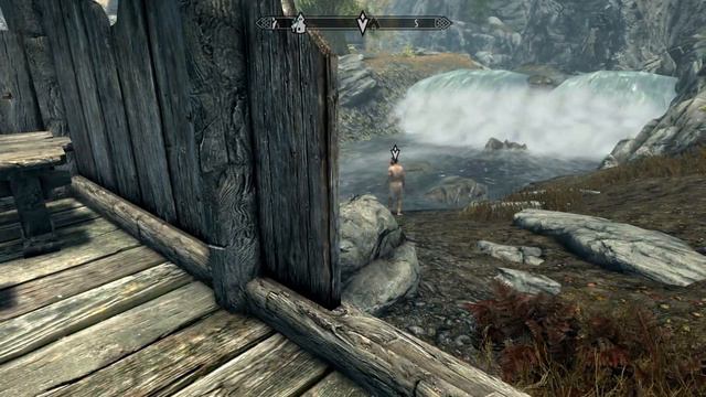 Скайрим Ps4 Шляюсь и получаю люлей