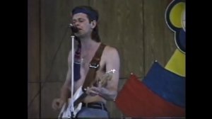 Рабочие съёмки Джоанны Стингрей для клипа гр. "Аквариум". 1985 год