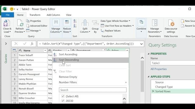 How to Sort data in Power Query in Excel | Sort Column with multiple Criteria | Excel Power Query смотреть онлайн