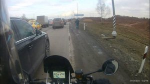 Voge 500AC. За Баджаджем по пробке. Максималка. (Интершум,титры)
