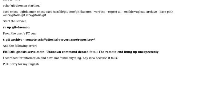 DevOps & SysAdmins: Error with git archive --remote ＜repo＞ смотреть онлайн