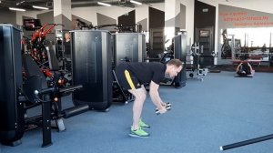 Разведение (махи) гантелей в наклоне на заднюю дельту плеча