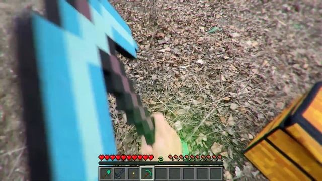 ROUND NETHER PORTAL in Realistic Minecraft Texture Pack | Minecraft in Real Life POV смотреть онлайн