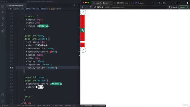 094 CHALLENGE #1  Building a Pagination Component of html css #html #css #htmlcss #codingcontroller