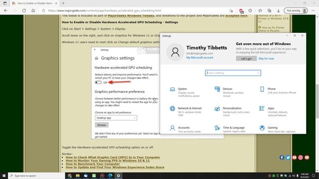 How to Enable or Disable Hardware Accelerated GPU Scheduling in Windows 10 & 11 смотреть онлайн