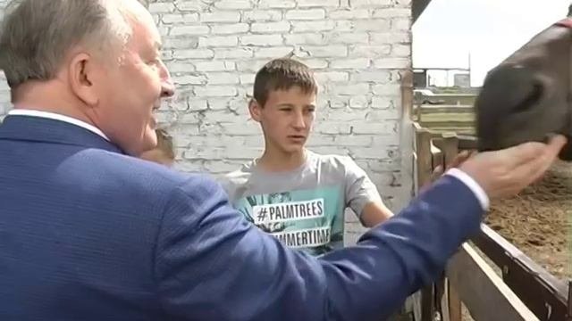 Посещение г. Славгорода губернатором Александром Карлиным