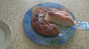 Пирог с бананом на сковороде