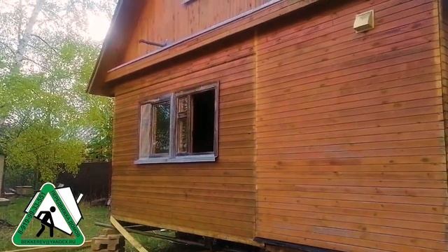 Передвижка дома с печкой и поворотом и разворотом. Соповские землянки