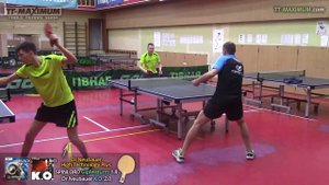 Черепнин - Мельник / Cherepnin - Melnik на турнире 2017-12 игра короткими шипами