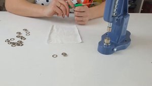 Установка люверсов на прессе TEP-2 за долю секунды!
