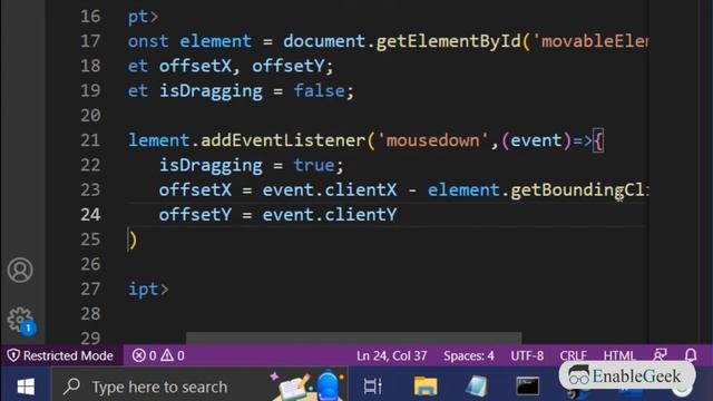 JavaScript Move Element || JavaScript Tutorial