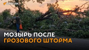Мозырь после грозового шторма: как возили воду и восстанавливали свет