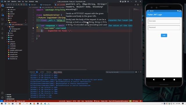 Flutter JWT Login and Make user Logged In - GoLang + Flutter + JWT - Flutter JWT API Integration