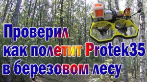 Protek35 сравнение полёта с Mark4, XL7, VD5 в березовом лесу Ч1
