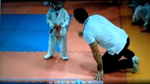 Интересные бои малышей каратистов