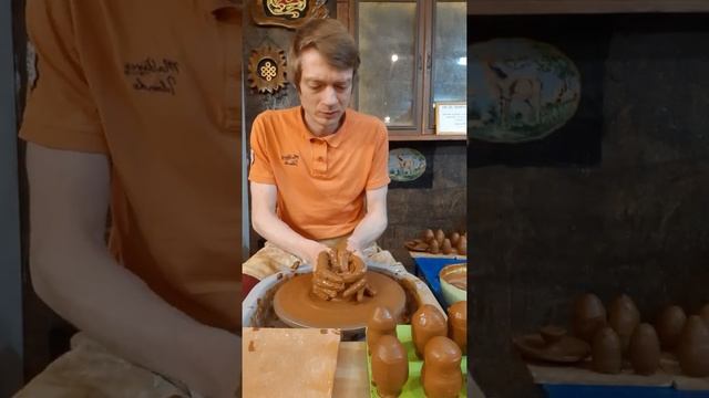 Гончарная мастерская ! Кремль в Измайлово ! Лепка погремушек часть 1