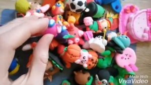 Обзор моих поделок из лёгкого пластилина!