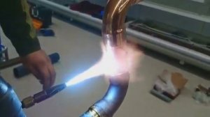 Soldering copper pipes..Пайка медных труб. Монтаж холодильного оборудования. Твердый припой