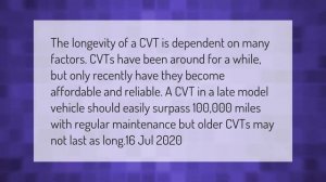 How long do Toyota CVT transmissions last?