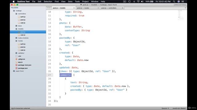 How to add Comments system in Backend of Project in React JS | Comments backend | MERN Stack