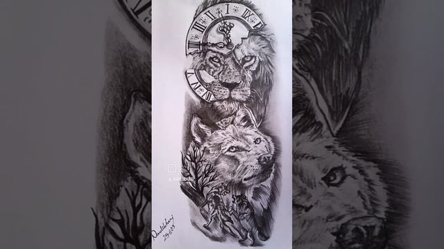 Lion tattoo #drawing #tattoo #designer #art