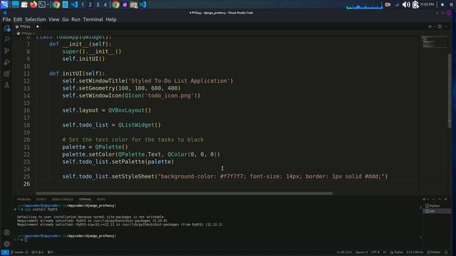 ? Create a Sleek To-Do List App with Python and PyQt5 | Stylish GUI Programming Tutorial
