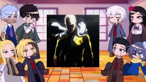 Divine Visionaries React To Saitama As Mash's Father || Mashle || Gacha React