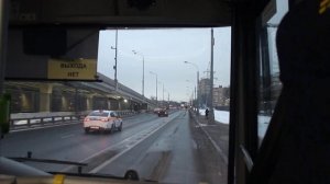 От Северного речного вокзала до метро "Речной вокзал" - едем петлей с разворотом по маршруту 342