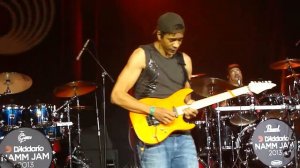Greg Howe, Dennis Chambers, Victor Wooten - "Bird's Eye View" Live at NAMM 2013